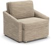 DOMO. collection Sessel Relax Box, Polstersessel mit Boxspringfederung und Schlaffunktion, Armsessel, Cocktailsessel, Loungesessel, 108 x 96 x 86 cm (BxTxH), braun-beige Bild 2