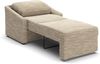DOMO. collection Sessel Relax Box, Polstersessel mit Boxspringfederung und Schlaffunktion, Armsessel, Cocktailsessel, Loungesessel, 108 x 96 x 86 cm (BxTxH), braun-beige Bild 5