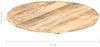 vidaXL Tischplatte Massivholz Mango Rund 15-16 mm 80 cm 286003 Bild 3