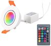Rosnek LED Einbaustrahler 3W, 16 Farben, Fernbedienung, Für Wohnzimmer Flure Bühne, RGB, Party Indoor Deko Bild 4