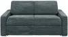 Vente-unique - CALITO Sofa SamtStoff Grau - B 223 cm94 cm x H 85 cm x L 194 cm Bild 2