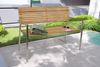 Gartenbank >Denver< (BxHxT: 125x86x55 cm) in braun - 125x86x55 (BxHxT) Bild 3