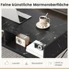 LED Couchtisch mit Marmor Optik & einstellbaren Lichtfarben & Helligkeit Wohnzimmertisch Schwarz Bild 4