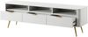 Selsey 'Oval' TV-Lowboard mit 3 Schubladen, weiß, ca. 49 x 162 x 38 cm Bild 4