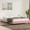 vidaXL Bettgestell ohne Matratze Rosa 140x210 cm Samt 4101360 Bild 3