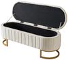 MODFU Polsterbank Bettbank Sitzbank (Stauraum-Schlafkoffer und Fußbank, gepolsterte Fußbank mit Stauraum, Sofabank Bank,120 x 40 cm) Bild 3