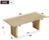 KLAM HOME Esstisch Ausziehbarer Esstisch 140–200 cm Eichenoptik für 6–8 Personen (Moderner Esszimmertisch mit verdickter Tischplatte & Lamellenbeinen), Rechteckiger Esstisch aus MDF, flexibel ausziehbar Bild 3