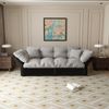 BBG Schlafsofa 3-in-1 Schlafsofa 190 cm – Platzsparendes Ausziehsofa mit Bettfunktion, Kleine Größe Gästebett, Velours Couch mit Kissen, Perfekt für kleine Wohnungen & Besuch Bild 2