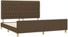 Doppelbett mit Kopfteil Stoff Dunkelbraun 180x200 cm [3125319] Bild 4