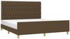 Doppelbett mit Kopfteil Stoff Dunkelbraun 180x200 cm [3125319] Bild 3