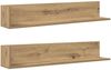 vidaXL Wandregale 2 Stk. Artisan-Eiche 100x16,5x16,5 cm Holzwerkstoff 860048 Bild 2