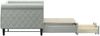 vidaXL Tagesbett Ausziehbar mit Schubladen Hellgrau 80x200 cm Samt 3197812 Bild 4