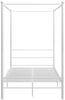 vidaXL Himmelbett Weiß Metall 140x200 cm 325061 Bild 4