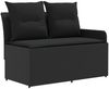 vidaXL Möbelsets mit Kissen 6 pcs Schwarz PE-Rattan 3422181 Bild 5