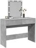 vidaXL Schminktisch mit LED-Beleuchtung Betongrau 100x40x130 cm 848195 Bild 4