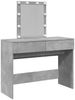 vidaXL Schminktisch mit LED-Beleuchtung Betongrau 100x40x130 cm 848195 Bild 2