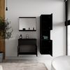 Badplaats Badmöbel Komplettset Montreal 60 x 35 cm Schwarz Matt - Badezimmermöbel mit Schwarze Waschbecken, Spiegel und Badezimmerschrank Bild 5