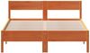 vidaXL Massivholzbett ohne Matratze Wachsbraun 120x190 cm Kiefernholz 842777 Bild 4