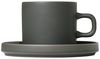 Blomus Pilar Set 2 Kaffeetassen, Kaffee Tasse, Becher, Trinkgefäß, Keramik, Agave green, 200 ml, 63909 Bild 4