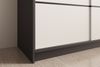 Schiebetürenschrank Schrank CALNT Schwarz- Weiß matt 150 x 200 x 58 cm Bild 2