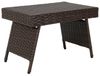 COSTWAY Rattantisch klappbar mit PVC-Platte, Braun, 60 x 40 x 40 cm Bild 4