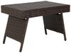 COSTWAY Rattantisch klappbar mit PVC-Platte, Braun, 60 x 40 x 40 cm Bild 5