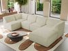 Modulares XXL-Ecksofa MODARO 5M, U-Form, Wohnlandschaft, 5-teilig, freistehend, Wohnzimmer Couch, HR-Schaumstoff - Creme Stukture - Rechts Bild 4