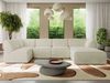 Modulares XXL-Ecksofa MODARO 5M, U-Form, Wohnlandschaft, 5-teilig, freistehend, Wohnzimmer Couch, HR-Schaumstoff - Creme Stukture - Rechts Bild 5