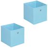 IDIMEX Aufbewahrungsbox ELA (Set), Aufbewahrungsboxen im 2er Set, Regalboxen mit Griff 27x27cm hellblau Bild 4