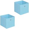 IDIMEX Aufbewahrungsbox ELA (Set), Aufbewahrungsboxen im 2er Set, Regalboxen mit Griff 27x27cm hellblau Bild 5