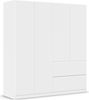 rauch Kleiderschrank, Drehtürenschrank COSTA, 4-türig, push-to-open, Alpinweiß, 181 x 197 x 54 cm Bild 3