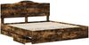 vidaXL Bettrahmen Geräucherte Eiche 180 x 200 cm Ingenieurs Holz 3413391 Bild 5
