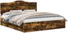 vidaXL Bettrahmen Geräucherte Eiche 180 x 200 cm Ingenieurs Holz 3413391 Bild 2