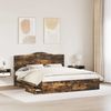 vidaXL Bettrahmen Geräucherte Eiche 180 x 200 cm Ingenieurs Holz 3413391 Bild 3