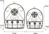 Moritz 2er Set Metall Wandkörbe Pflanzkörbe braun Blumentopfhalter Wandmontage Landhausstil Pflanzkorb Indoor Outdoor Bild 3