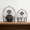 Moritz 2er Set Metall Wandkörbe Pflanzkörbe braun Blumentopfhalter Wandmontage Landhausstil Pflanzkorb Indoor Outdoor Bild 2