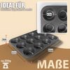 BigDean 2er Set Muffin Backform antihaftbeschichtet Muffinform Muffinblech aus Carbonstahl Bild 3