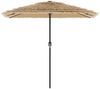 vidaXL Sonnenschirm mit Stahlmast Braun 248x248x248 cm 4005089 Bild 4