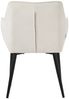 ML-DESIGN Stuhl Esszimmerstuhl mit dickem gepolsterter Sitz Rücken- und Armlehnen (6 St), Wohnzimmerstuhl aus Frotteestoff Creme Loungesessel Polsterstuhl Bild 4