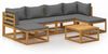 vidaXL 7-tlg. Garten-Lounge-Set mit Auflagen Massivholz Akazie 3057621 Bild 2