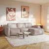 Selsey 'Carnos Mini' Ecksofa mit Schlaffunktion, Ottomane rechts, Chenille pflegeleicht, Beige Bild 3