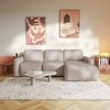 Selsey 'Carnos Mini' Ecksofa mit Schlaffunktion, Ottomane rechts, Chenille pflegeleicht, Beige Bild 2