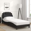 vidaXL Bettgestell "Viana" mit LED ohne Matratze Schwarz 90x190 cm 3213987 Bild 4
