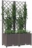 vidaXL Pflanzkübel mit Rankgitter Braun 80x40x136 cm PP 318261 Bild 3