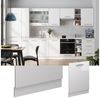 Geschirrspülblende Fame-Line Weiß Hochglanz 60 cm ohne Arbeitsplatte Vicco Bild 2