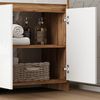 Waschbeckenunterschrank Lemgo Goldkraft Eiche 2 Teile Vicco Bild 5