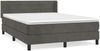vidaXL Boxspringbett mit Matratze Dunkelgrau 140x200 cm Samt 3131022 Bild 2
