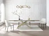 Vente-unique - XERENA Esstisch GlasKeramik Weiß - B 90 cm x H 76 cm x L 220 cm260 cm180 cm Bild 3