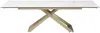 Vente-unique - XERENA Esstisch GlasKeramik Weiß - B 90 cm x H 76 cm x L 220 cm260 cm180 cm Bild 2