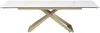 Vente-unique - XERENA Esstisch GlasKeramik Weiß - B 90 cm x H 76 cm x L 220 cm260 cm180 cm Bild 5